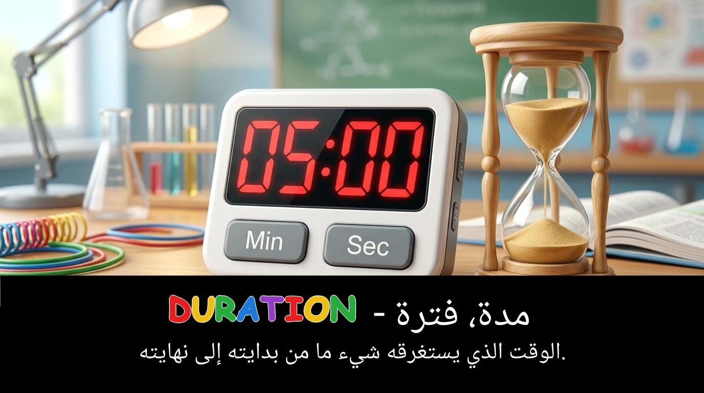 Arabic Illustration for duration
